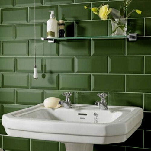 Bevel wall tiles for the bathroom